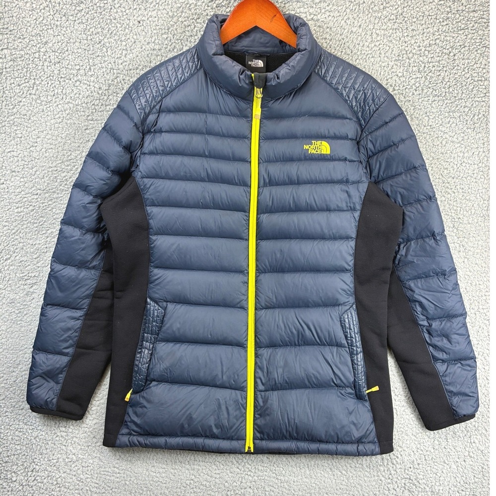 The North Face Quilted Puffer Jacket Mens XXL Blue Full Zip Lightweight Outdoor